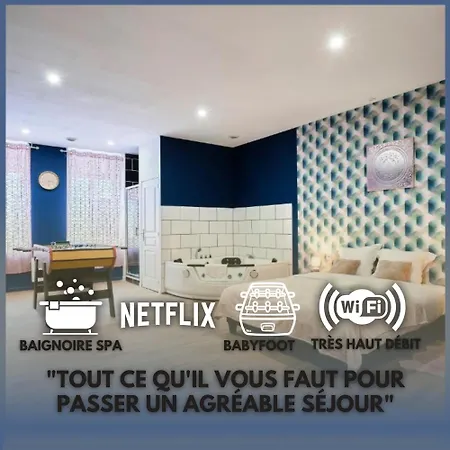 Appartement Ng Prestige - Lille L Roubaix Trichon - Balneo - Babyfoot Extérieur photo